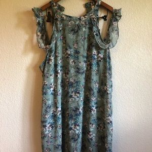 Mint Green Floral Dress
